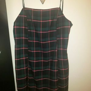 Plaid mini dress
